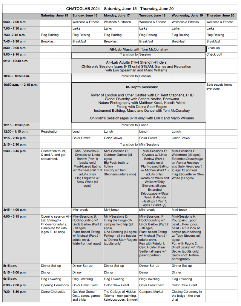 2024 Tentative Schedule CHATCOLAB